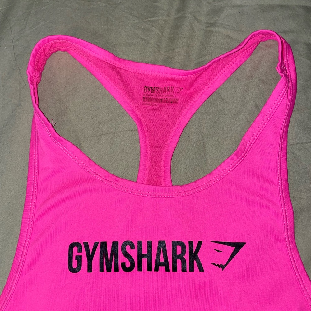 Neon Pink Gymshark Racerback Tank